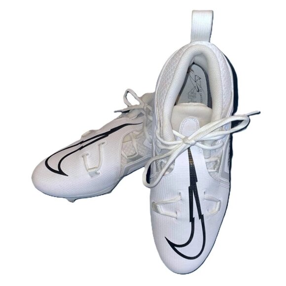 Nike Alpha Menace Pro 3 White/Black Football Cleats CT6649-109 Men's Sz 11.5 - Picture 3 of 6